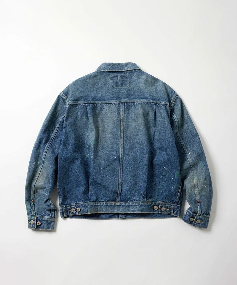 ジャケット・アウター RECYCLED WASTE SUVIN COTTON DENIM JACKET GOLD /ゴールド ： RECYCLED WASTE SUVIN COTTON YARN 14oz DENIM