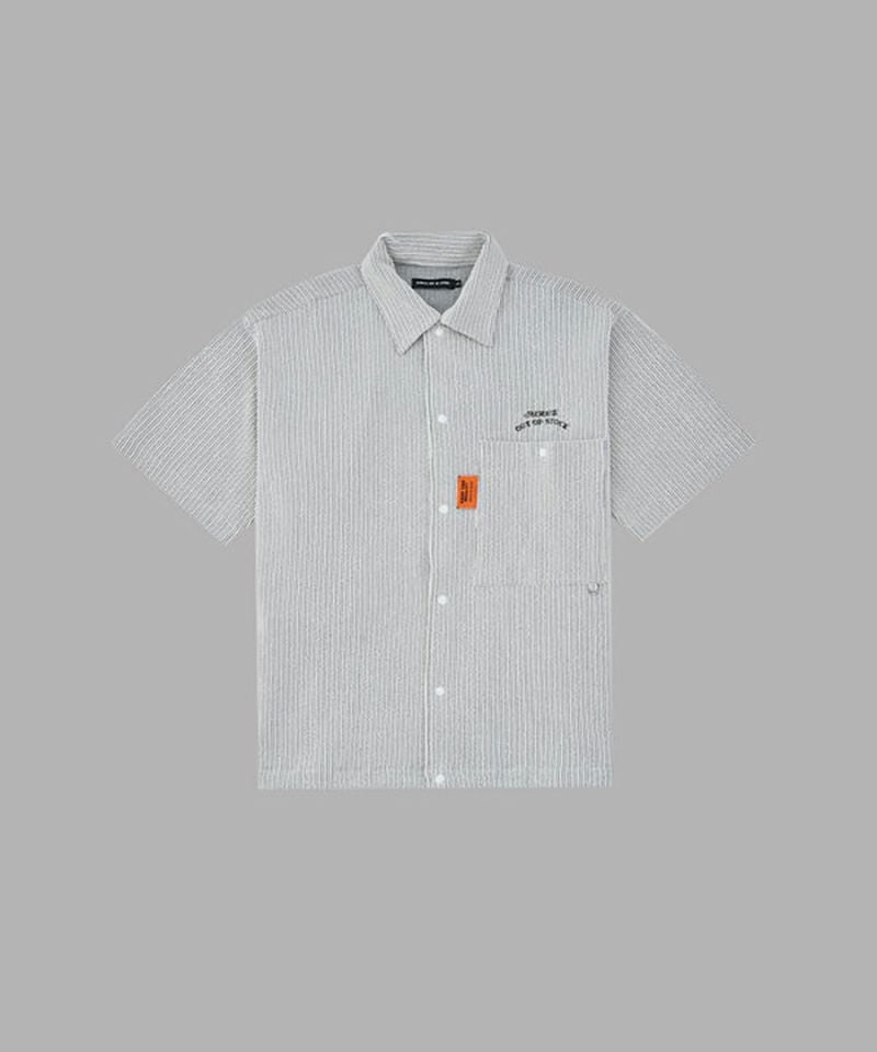 ＜ALWAYS OUT OF STOCK＞FRILL STRIPES SHIRTS