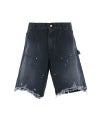 ＜SAINT MICHAEL＞DOUBLE KNEE SHORTS / BLACK