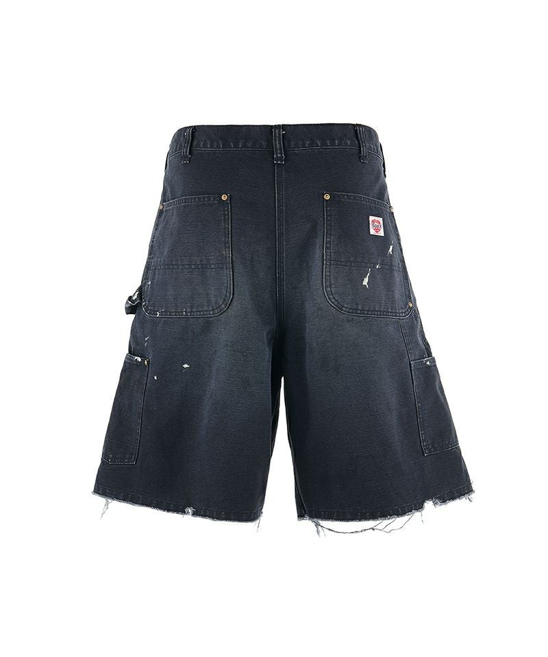 SAINT MICHAEL＞DOUBLE KNEE SHORTS / BLACK | MAKES ONLINE STORE