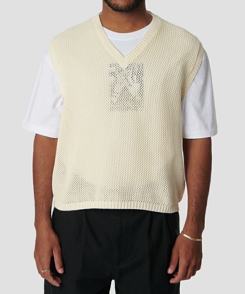 RASSVET＞LOOSE KNIT WAVE VEST | MAKES ONLINE STORE
