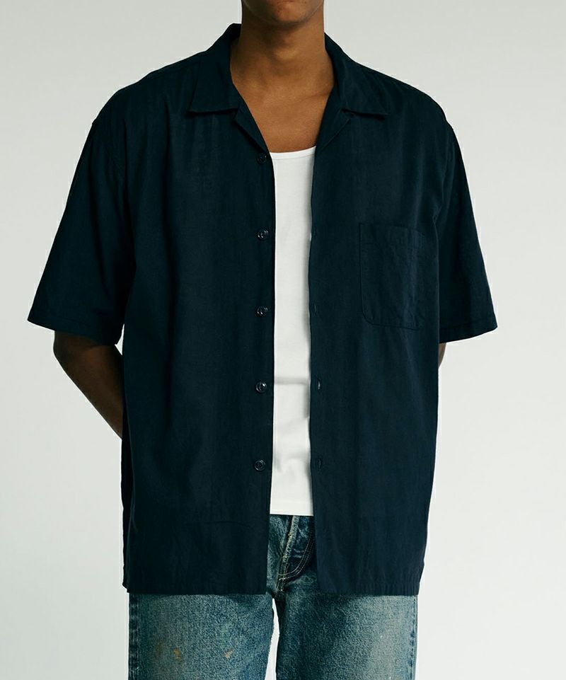 GOLD＞VAT DYE CHAMBRAY OPEN SHIRT | MAKES ONLINE STORE