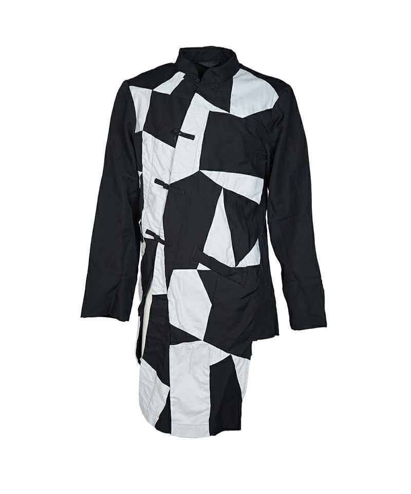 BLACK COMME des GARCONS＞エステルツイル×綿ツイル パッチワーク 製品