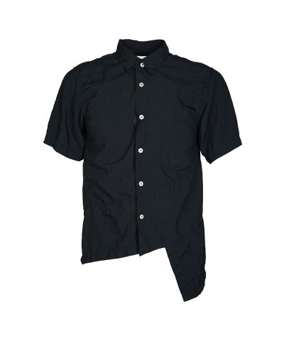 BLACK COMME des GARCONS＞エステルスパンブロード 製品後加工 シャツ 