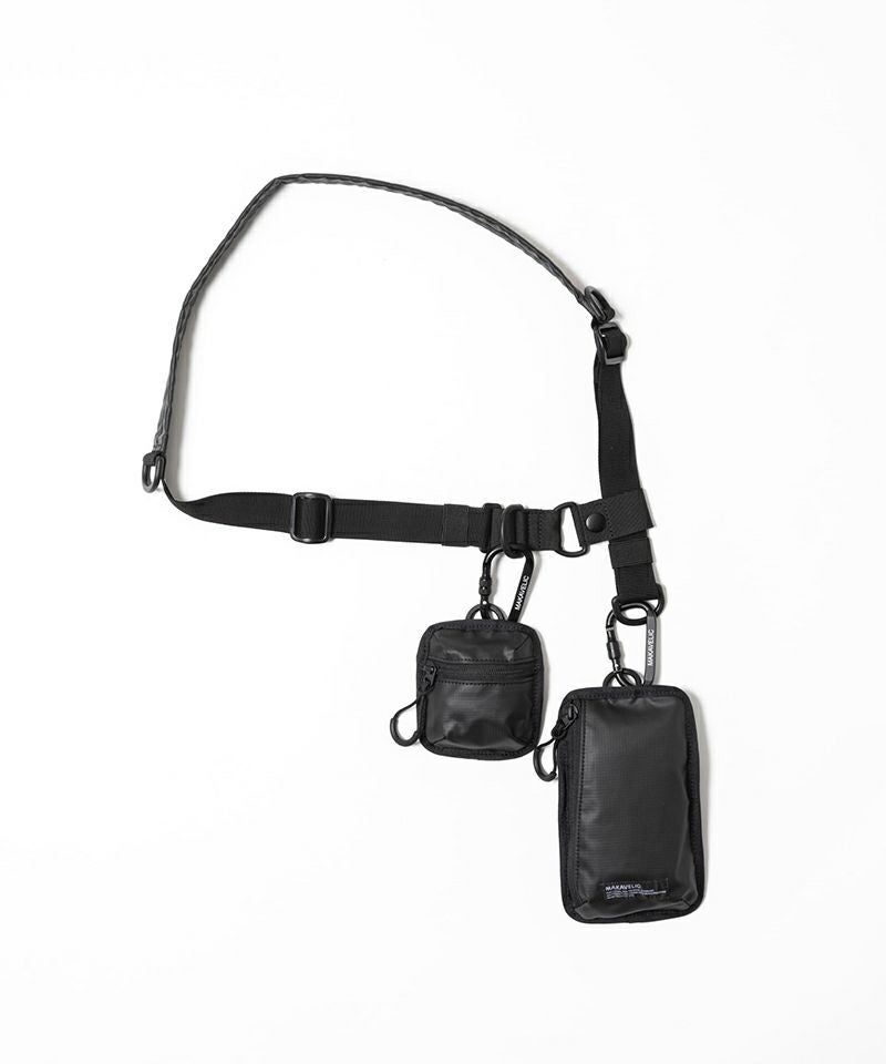 ＜MAKAVELIC＞UNIT SHOULDER DOUBLE POUCH