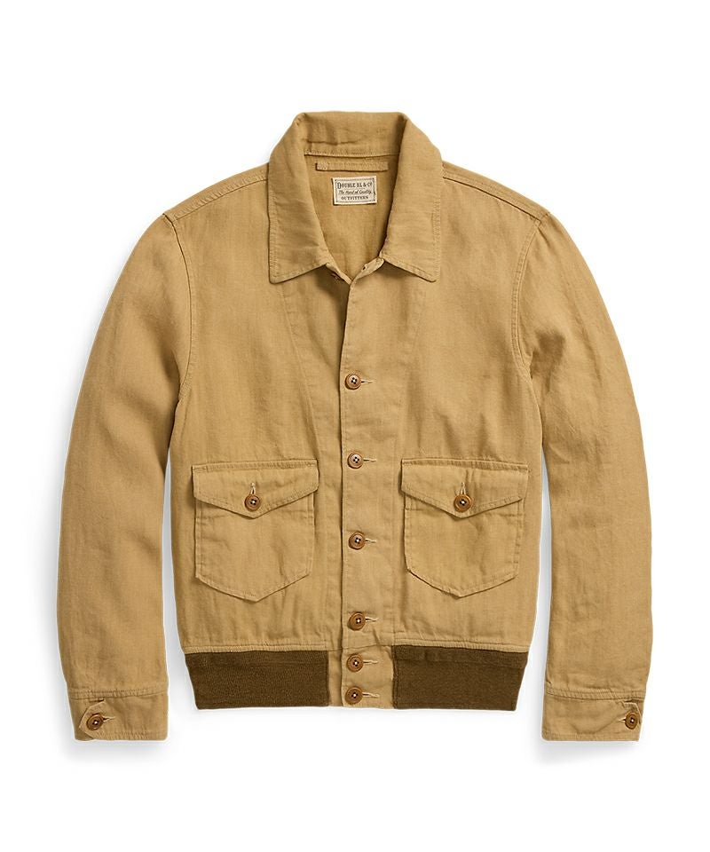 【美品】RRL COTTON SWEATER JACKET SIZE : S RRL＞Linen cotton canvas jacket (OTW16020166) | MAKES ONLINE STORE