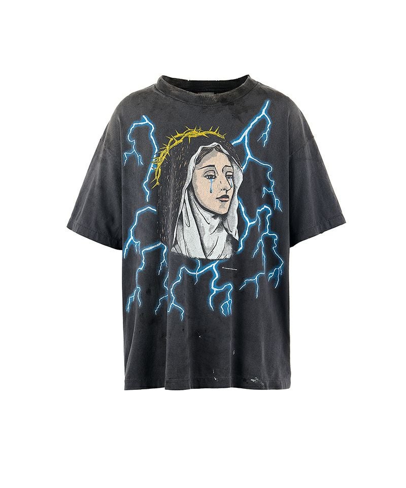 SAINT MICHAEL＞SS TEE / MARIA / BLACK | MAKES ONLINE STORE