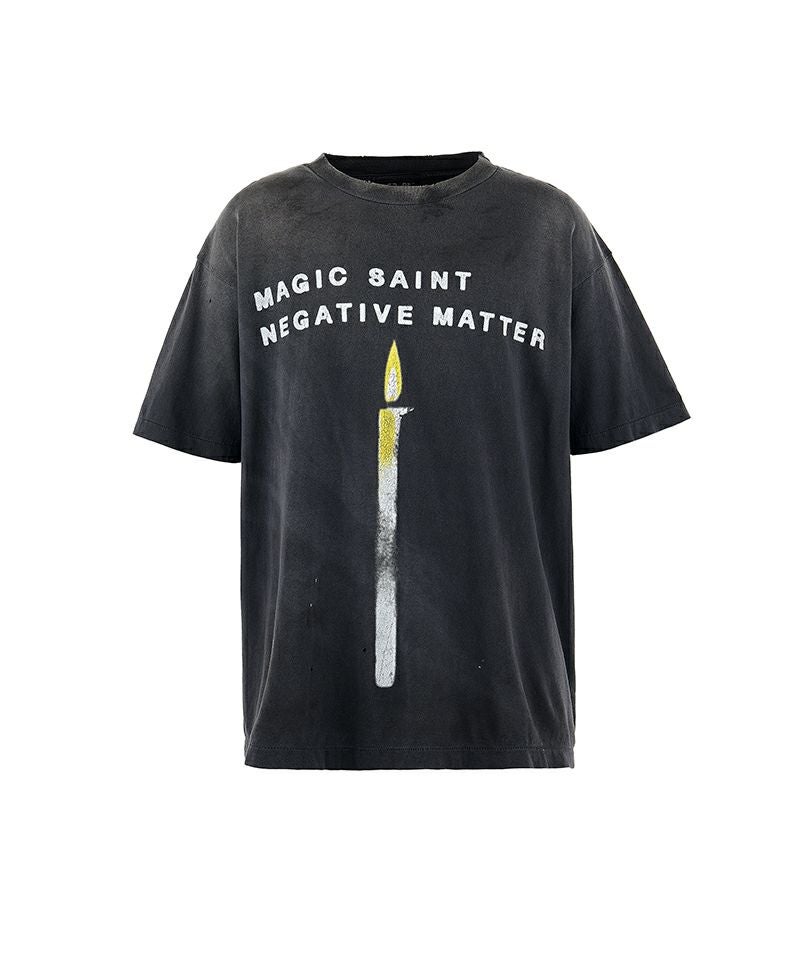 SAINT MICHAEL＞SS TEE / CANDLE / BLACK | MAKES ONLINE STORE