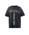 ＜SAINT MICHAEL＞SS TEE / CANDLE / BLACK