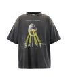 ＜SAINT MICHAEL＞SS TEE / EGG / BLACK