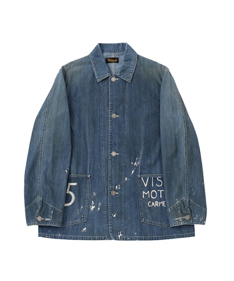 ＜visvim＞SS COVERALL JKT DMGD