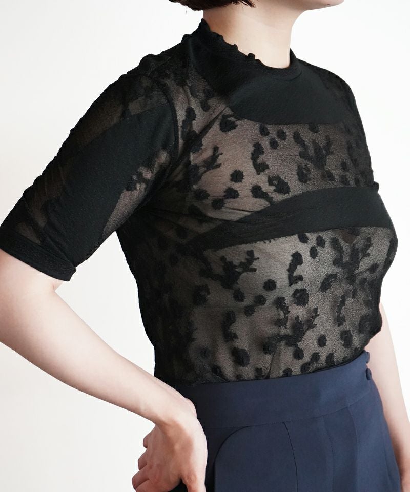 Mame Kurogouchi＞Knitted Crew Neck Top | MAKES ONLINE STORE