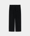 Organic Cotton Gabardine Double Pleated Easy Trousers