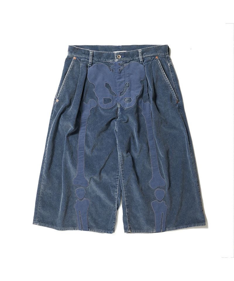 doublet＞BONE APPLIQUE CORDUROY CROPPED PANTS | MAKES ONLINE STORE