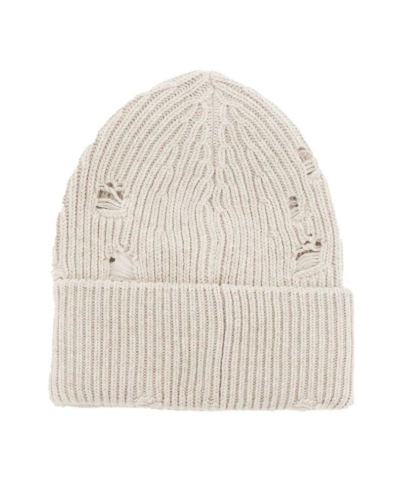 MM6 Maison Martin Margiela マルジェラ ビーニー MM6 Maison Margiela Black & Beige Amended Bicolor Beanie MM6