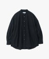 ＜Graphpaper＞High Count Broad L/S Oversized Band Collar Shirt