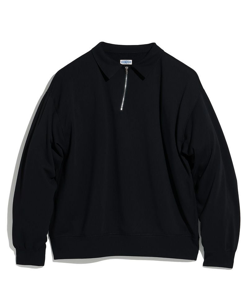 FOUNDOUR＞HALF ZIP LONG SLEEVE SHIRT | MAKES ONLINE STORE