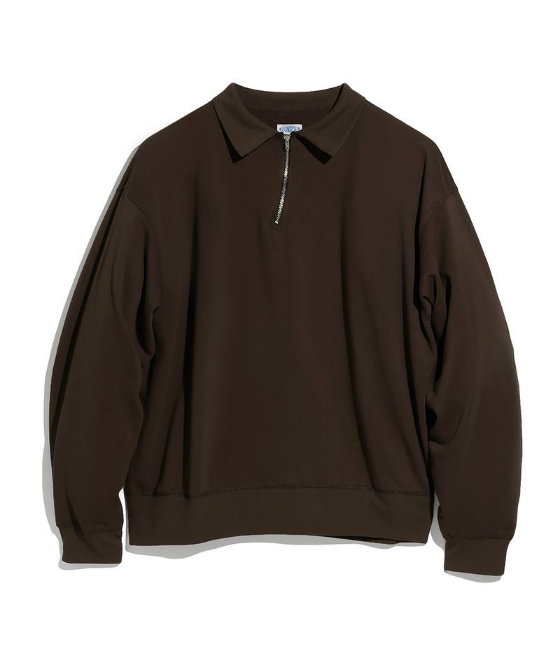 FOUNDOUR＞HALF ZIP LONG SLEEVE SHIRT | MAKES ONLINE STORE