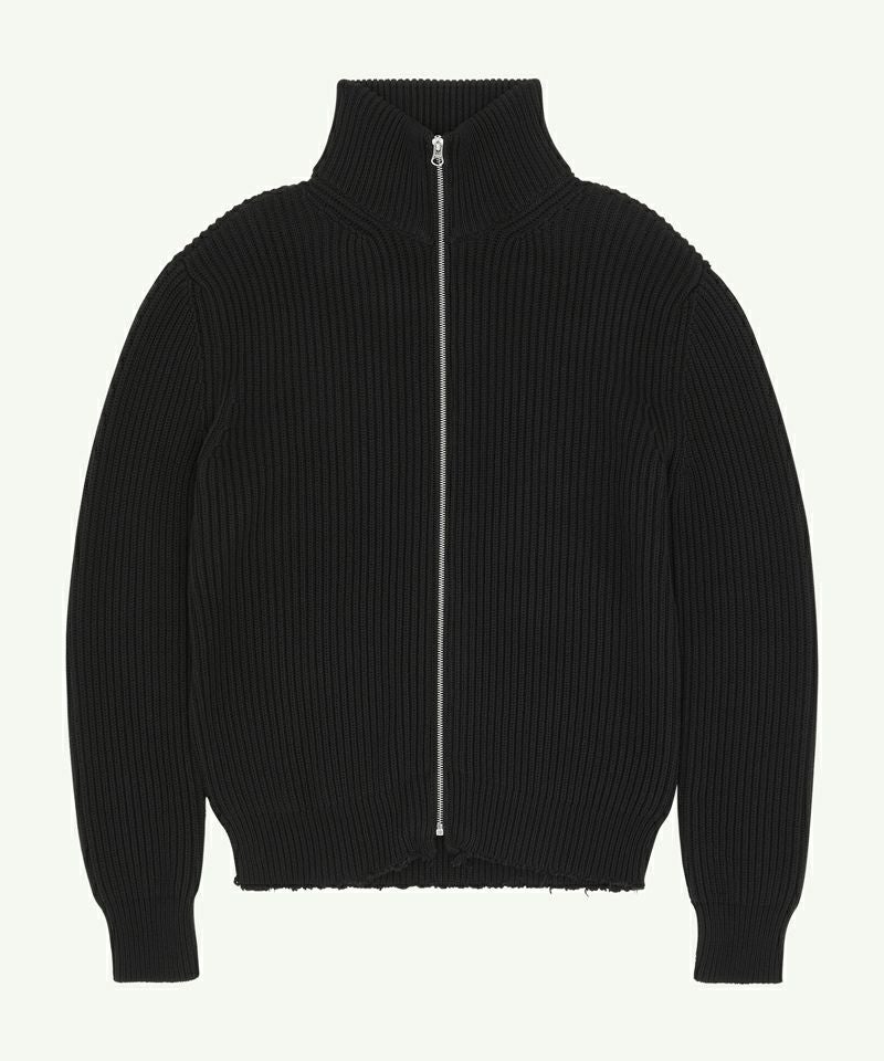 MM6 Maison Margiela フリル裾ジャケット MM6 Maison Margiela ダウンジャケット - 黒|S52AA0193S53057900