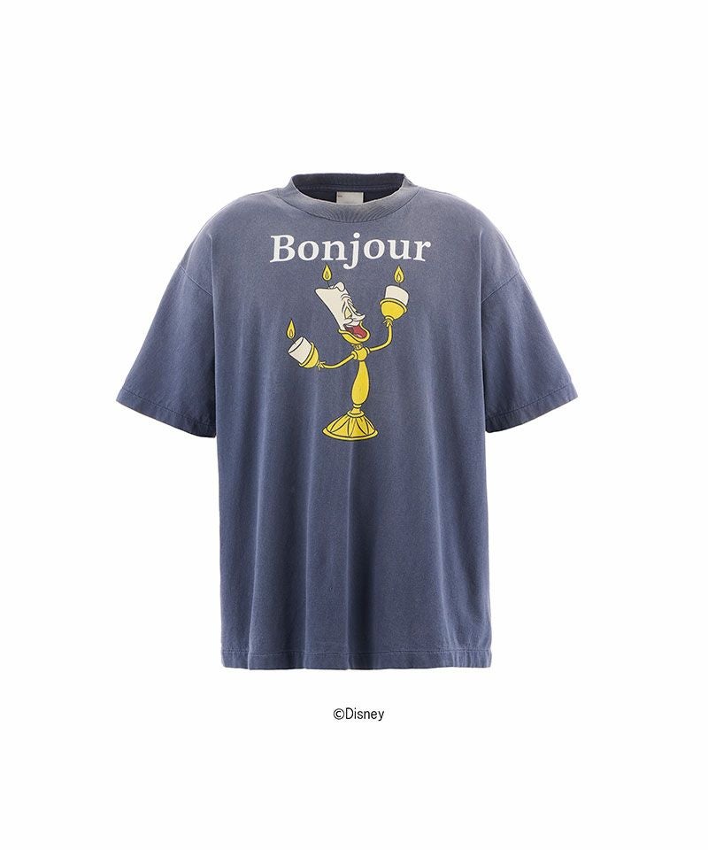 SAINT MICHAEL＞DSN_SS TEE/BONJOUR/NAVY | MAKES ONLINE STORE