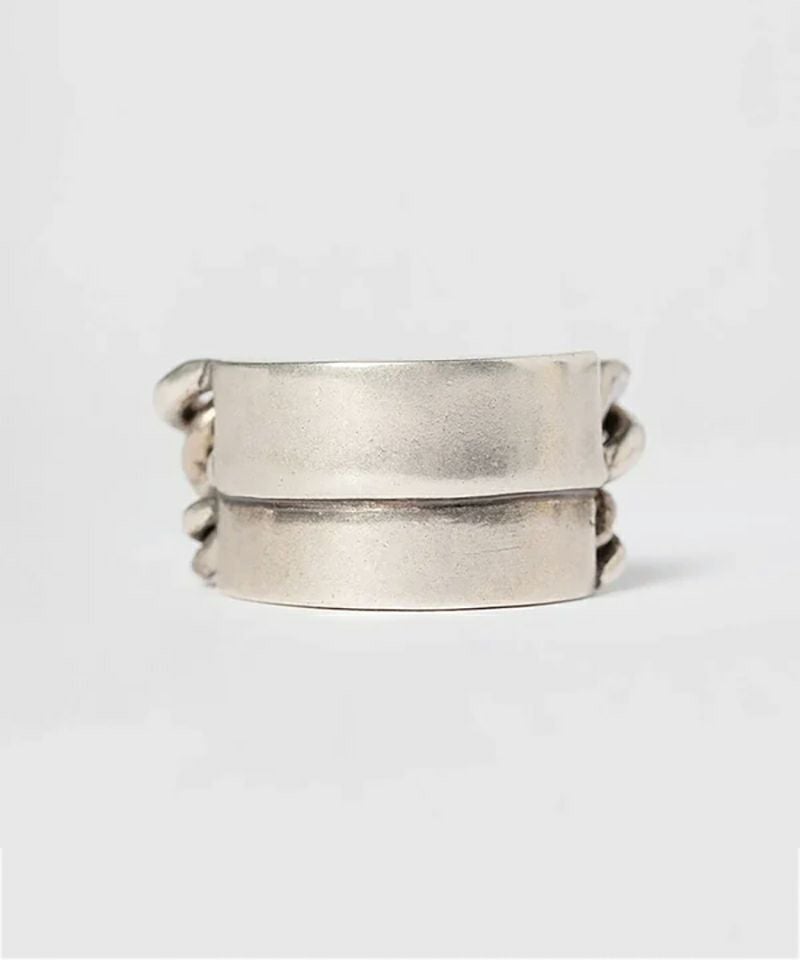 ＜Ann Demeulemeester＞IZE DOUBLE CHAINS RING
