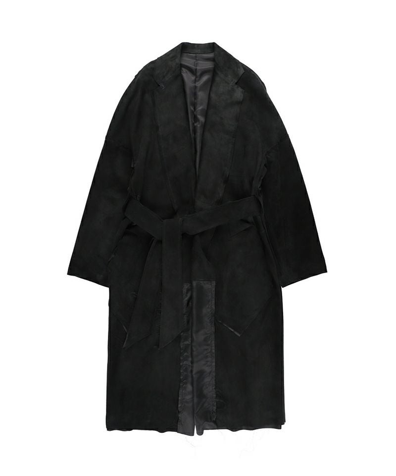 ＜sulvam＞クラシックレザーガウンコート