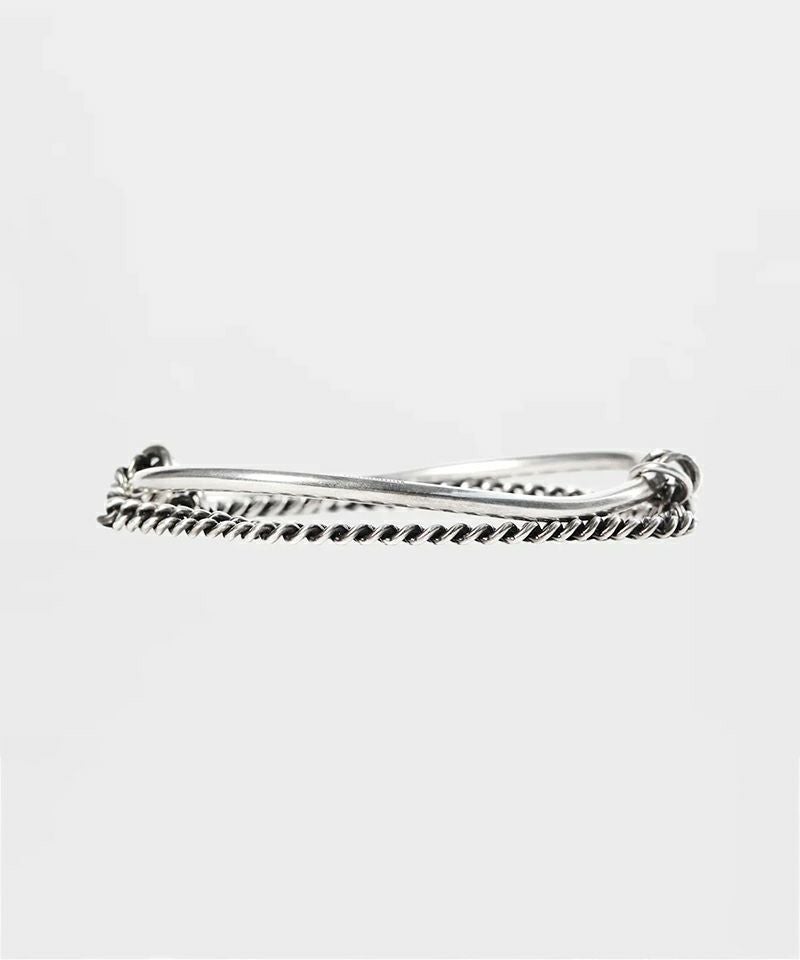 ＜Ann Demeulemeester＞VOKKO IRREGULAR BANGLE WITH CHAIN