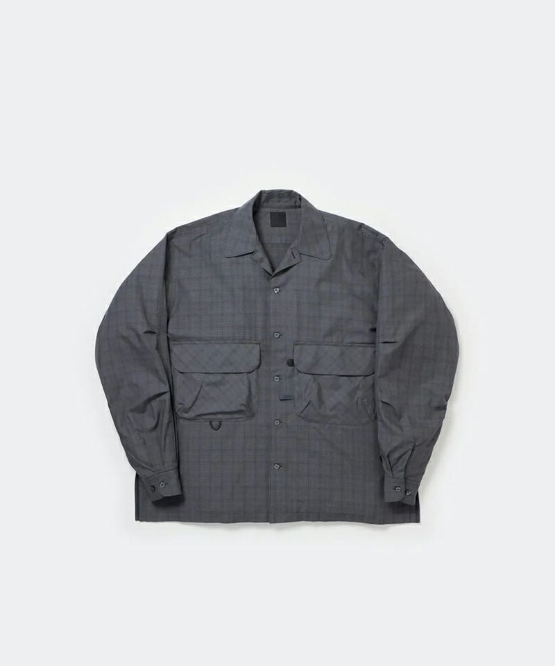 ＜DAIWA PIER39＞W's TECH SPORTS OPEN COLLAR SHIRT L/S NOVA CHECK