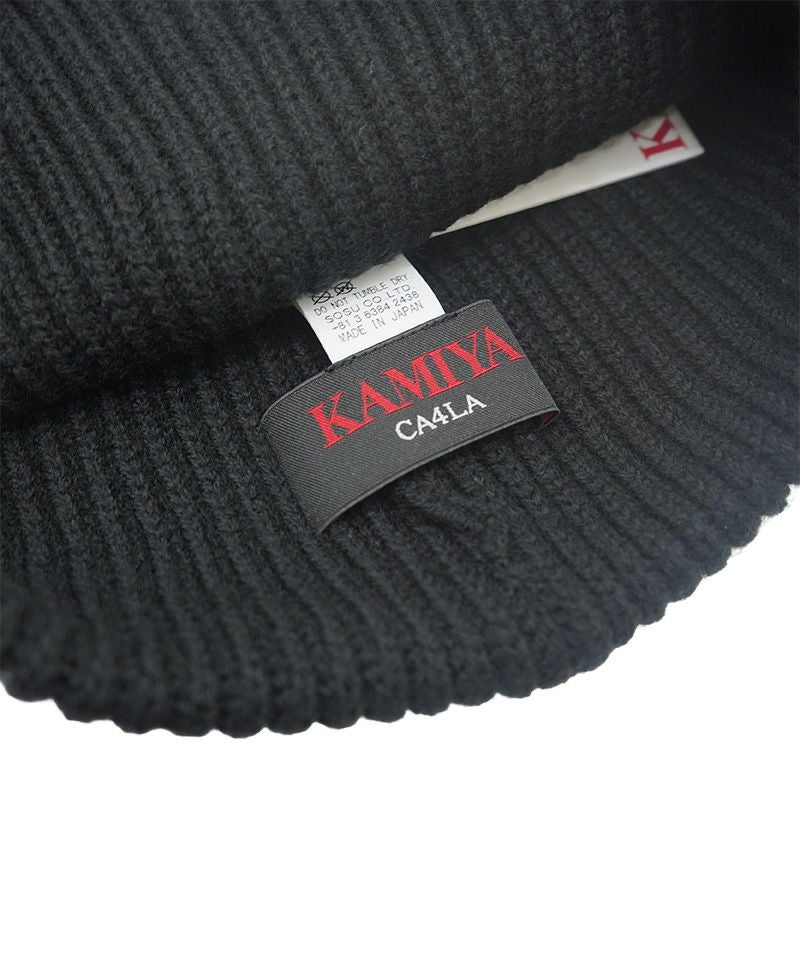 KAMIYA＞CA4LA × KAMIYA “KMY” Beanie | MAKES ONLINE STORE