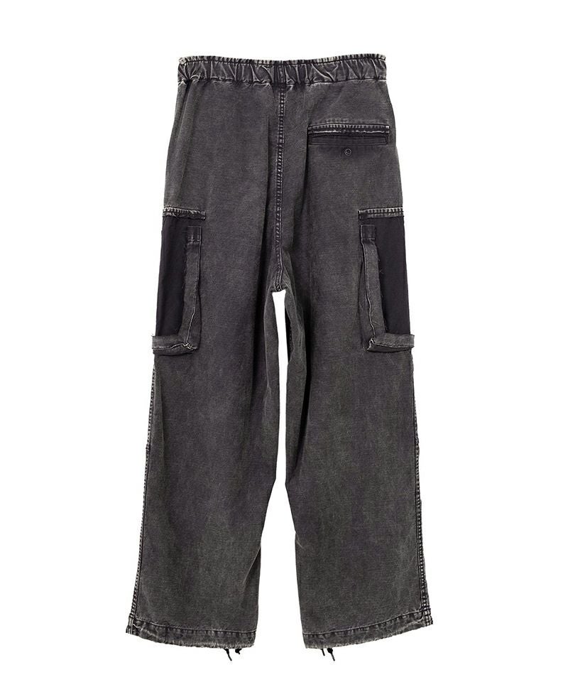 MAISON MIHARAYASUHIRO＞COTTON SATIN CARGO TROUSERS | MAKES ONLINE