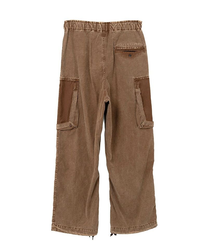MAISON MIHARAYASUHIRO＞COTTON SATIN CARGO TROUSERS | MAKES ONLINE