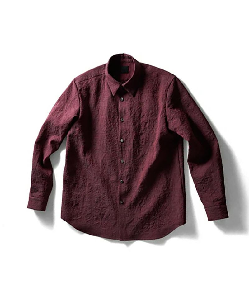山内＞塩縮加工ラミーシャンブレーシャツ | MAKES ONLINE STORE