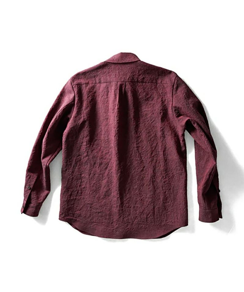 山内＞塩縮加工ラミーシャンブレーシャツ | MAKES ONLINE STORE