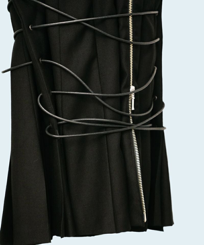 cobble du＞Bondage pleats skirt | MAKES ONLINE STORE