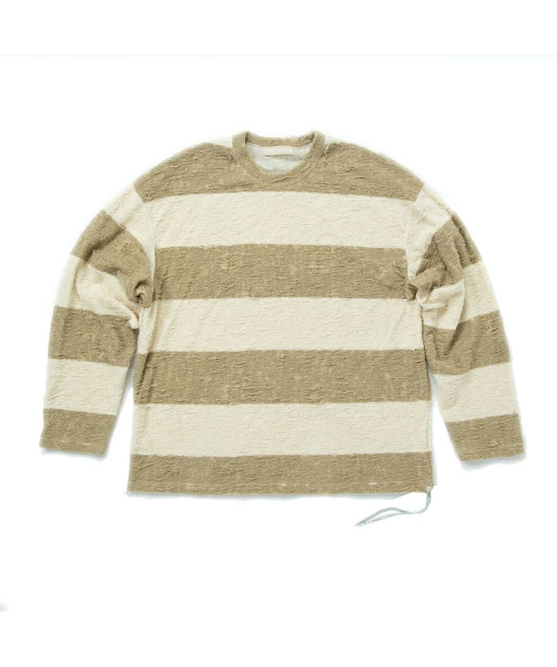 ＜MASTERMIND WORLD＞DAMAGE STRIPE LS TEE (MW25S15-TS019)