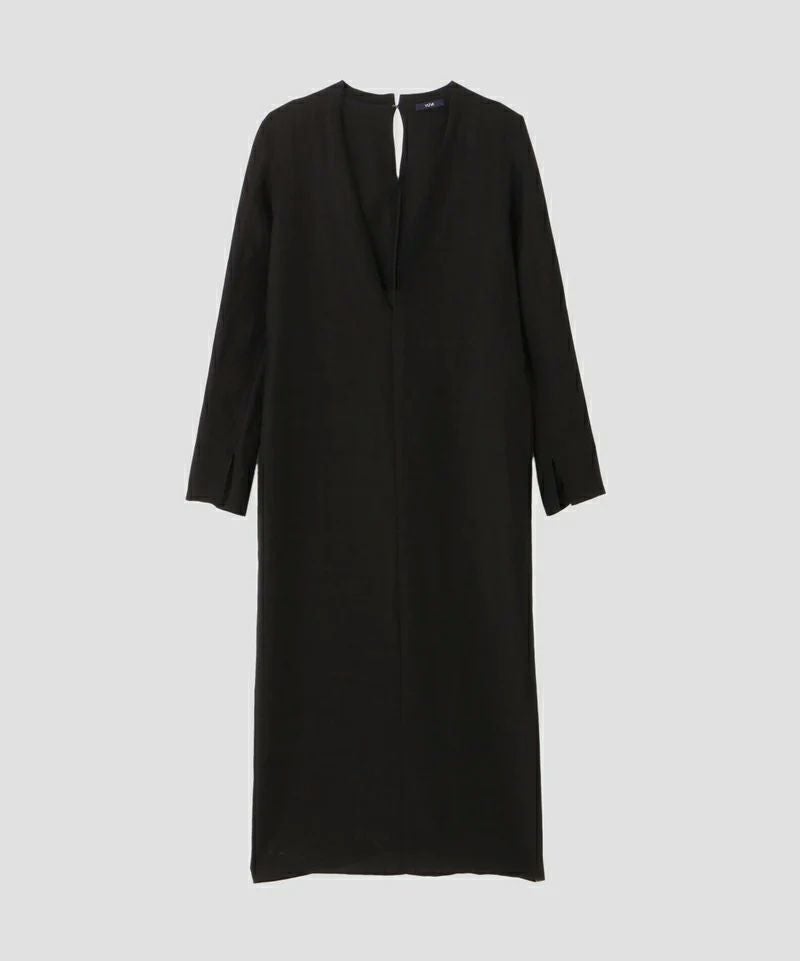 TENCEL LINEN V NECK ONE PIECE