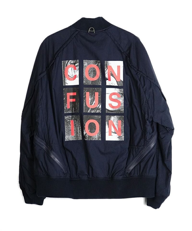 【UNDERCOVER】 2018ss MA-1ギャザー ジップブルゾン 2 UNDERCOVER（アンダーカバー） 25SS SiGC Double Zip Blouson ダブル