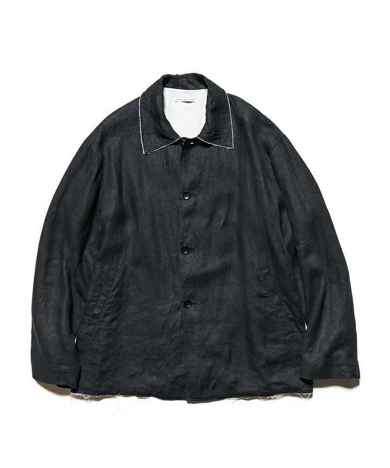 ＜uniform experiment＞BRUSHED LINEN CUT-OFF JACKET