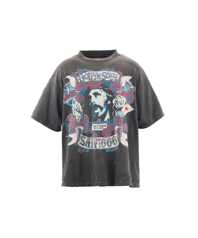 SAINT MICHAEL＞SS TEE/BODYN SOUL/BLACK | MAKES ONLINE STORE