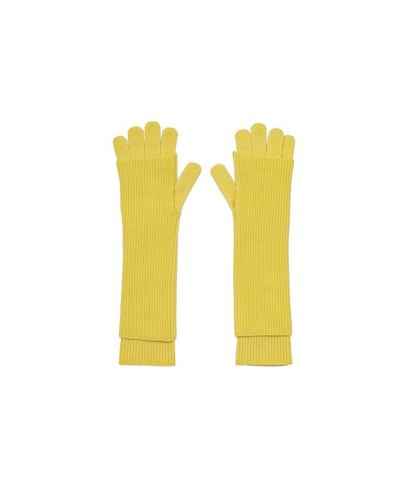 Graphpaper＞Mercerized Fine Wool Knit Layered Gloves | MAKES