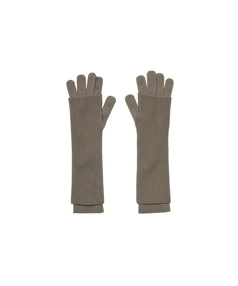 【美品】Graphpaper Knit Gloves 最終値下げ Graphpaper＞Mercerized Fine Wool Knit Layered Gloves | MAKES