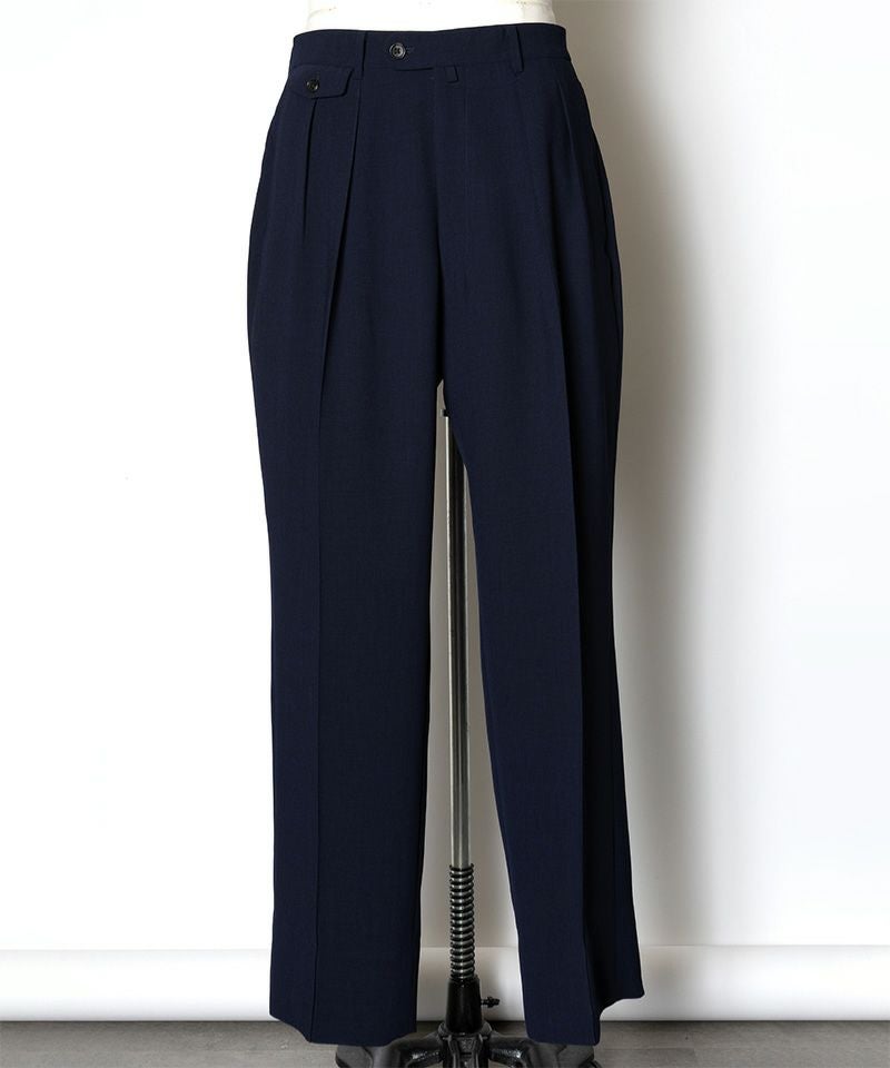 RAINMAKER＞MELANGE TWILL WIDE TROUSERS | MAKES ONLINE STORE