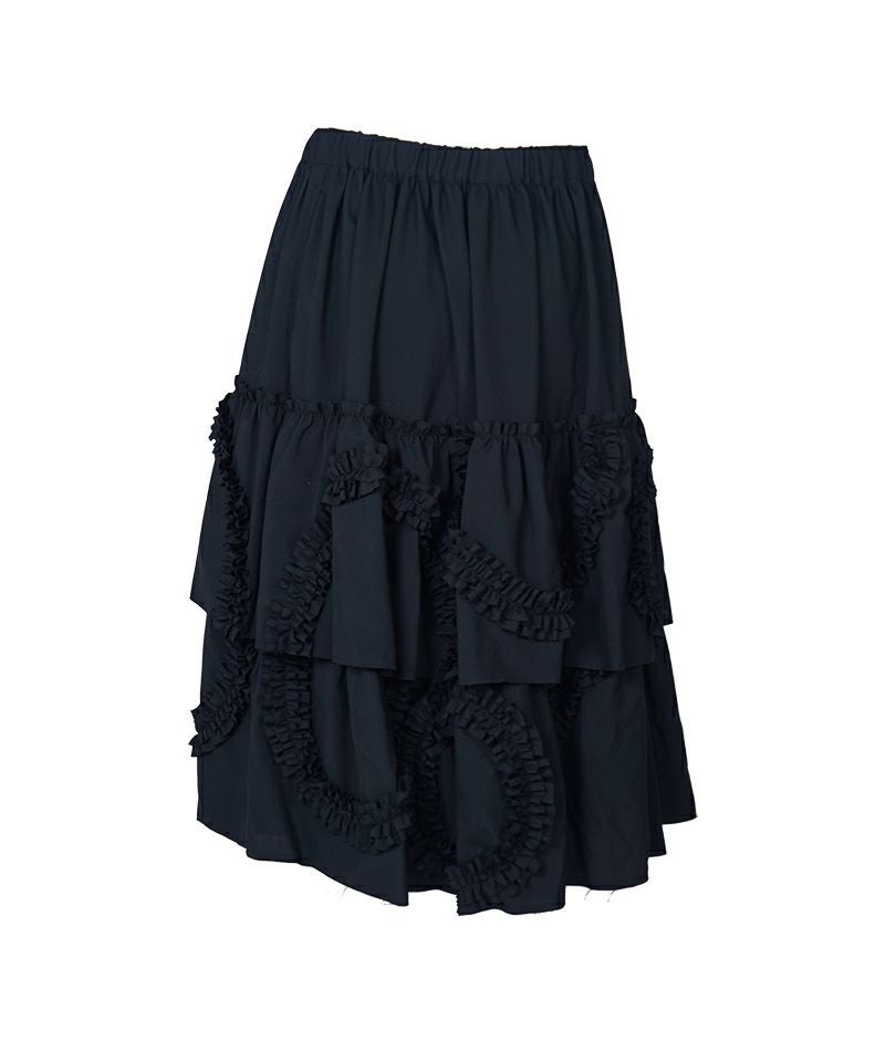 BLACK COMME des GARCONS＞ウールトロピカル スカート (1P-S007-052