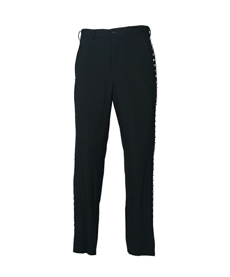 BLACK COMME des GARCONS＞ウールギャバジン／スタッズ パンツ (1P