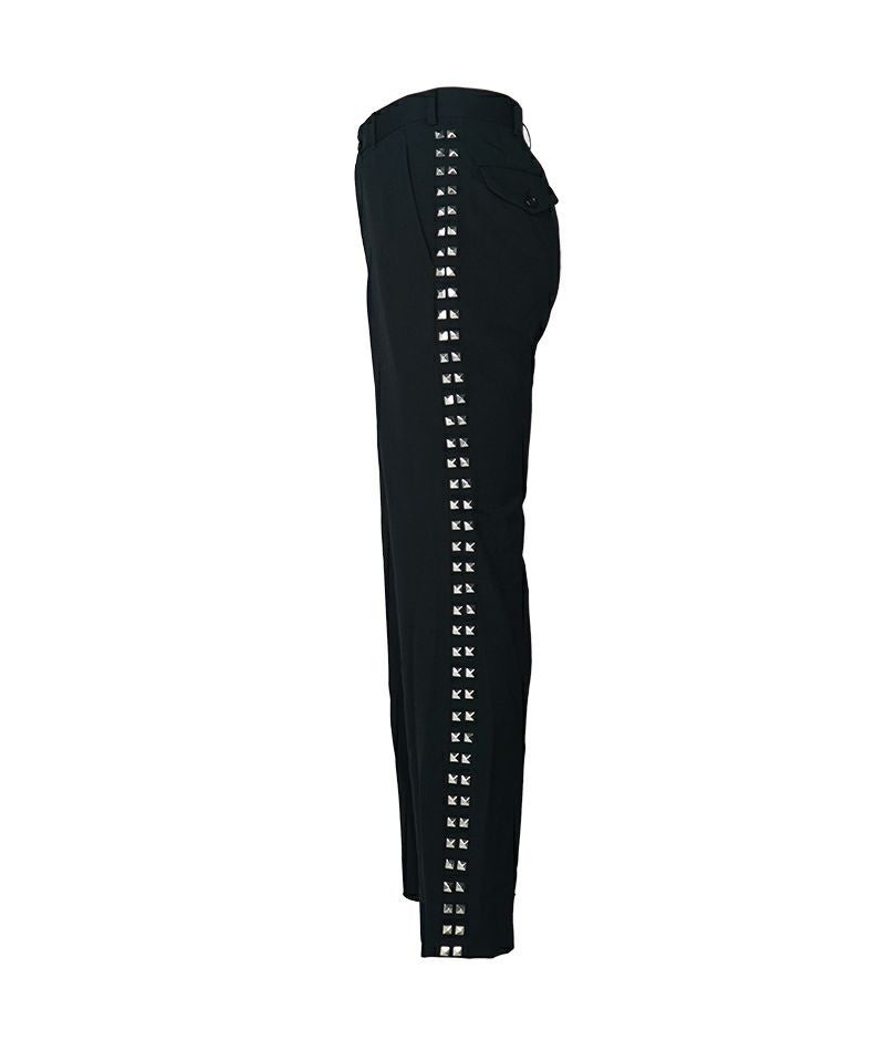 BLACK COMME des GARCONS＞ウールギャバジン／スタッズ パンツ (1P