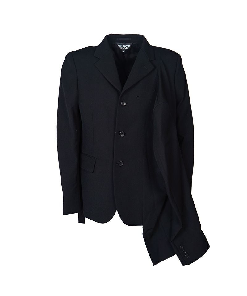 BLACK COMME des GARCONS＞ウール厚ギャバジン ジャケット (1P-J023