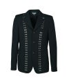 ＜BLACK COMME des GARCONS＞ウールギャバジン／スタッズ ジャケット (1P-J001-052)