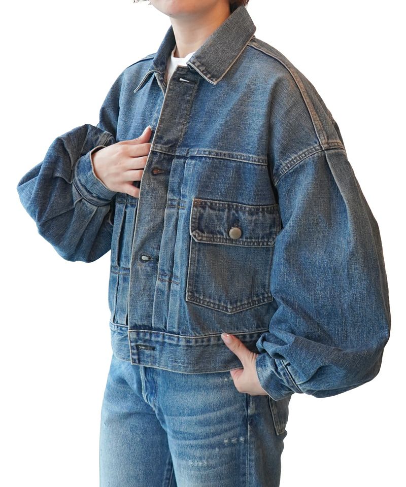 HYKE＞BALLOON SLEEVE DENIM JACKET/TYPE 2 | MAKES ONLINE STORE