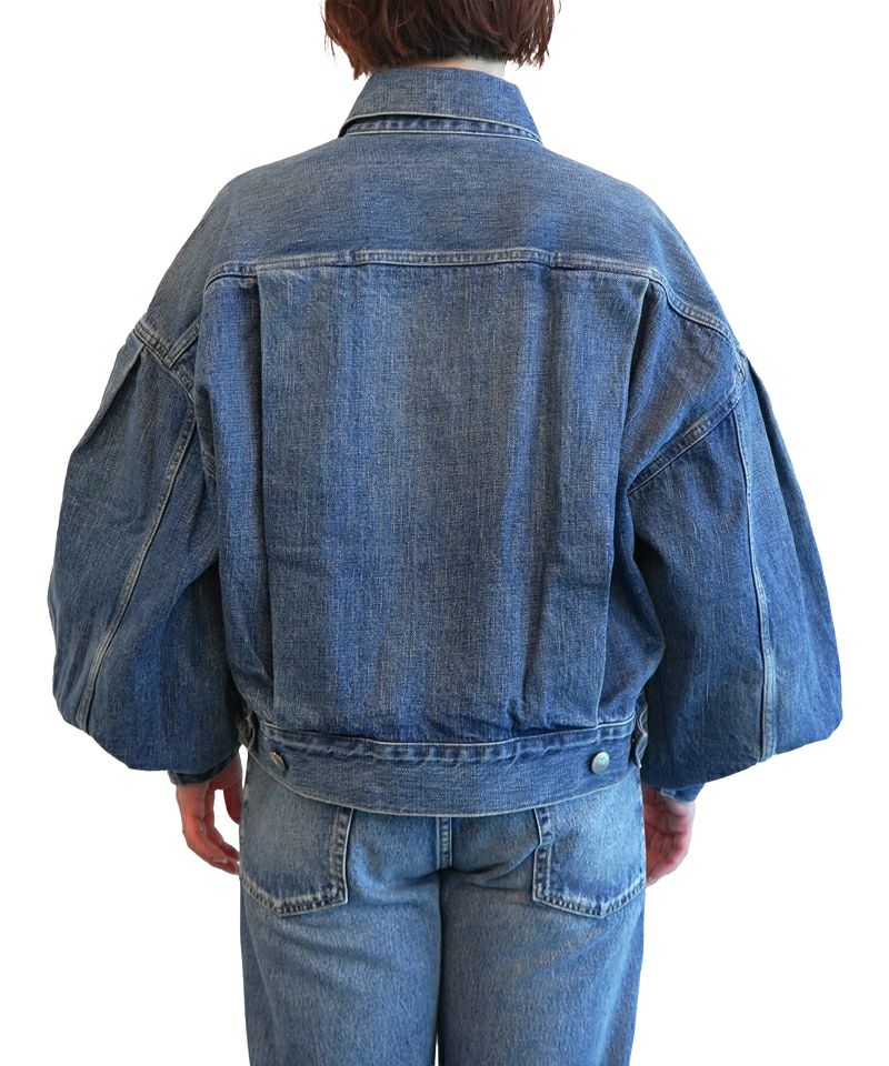 HYKE＞BALLOON SLEEVE DENIM JACKET/TYPE 2 | MAKES ONLINE STORE