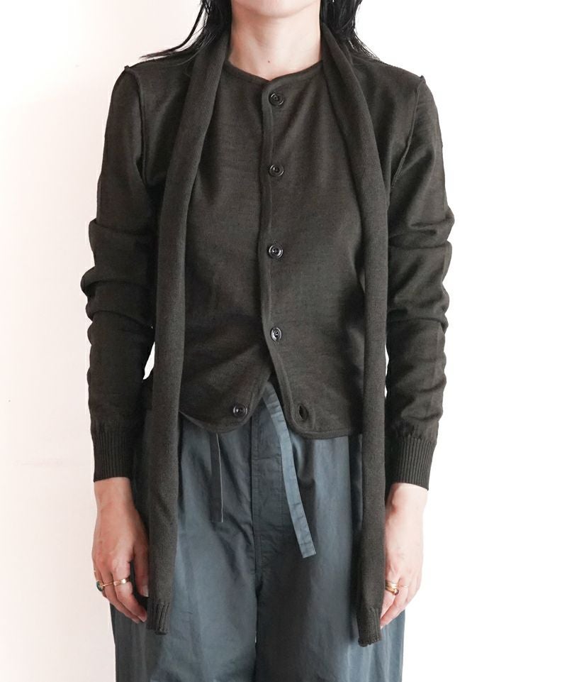 LEMAIRE＞TWISTED CARDIGAN WITH SCARF | MAKES ONLINE STORE